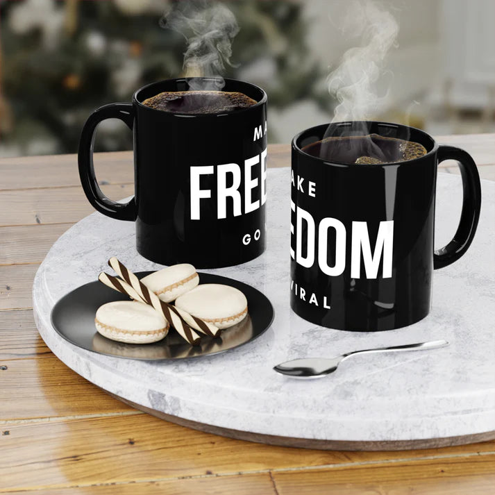 Black Coffee Mug, 11oz